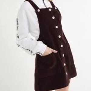 UO BDG Navy Blue Corduroy Button Down Dress